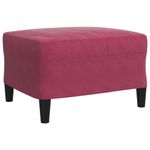 Casa si Gradina - Mobilier - Seturi de mobilier - Seturi living - Set canapea cu perne/rulouri, 3 piese, rosu vin, catifea - Infinity.ro