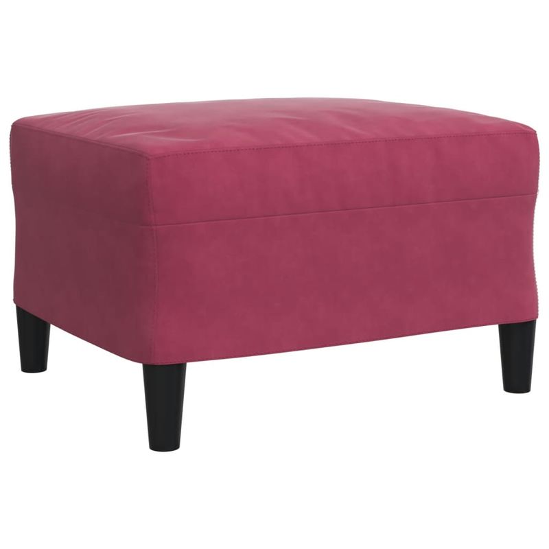 Casa si Gradina - Mobilier - Seturi de mobilier - Seturi living - Set canapea cu perne/rulouri, 3 piese, rosu vin, catifea - Infinity.ro
