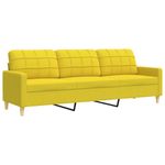 Casa si Gradina - Mobilier - Seturi de mobilier - Seturi living - Set de canapele cu perne rulou, 2 piese, galben deschis, textil - Infinity.ro