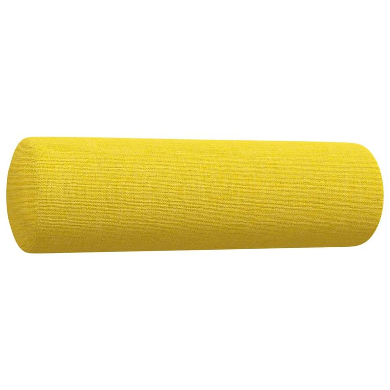 Casa si Gradina - Mobilier - Seturi de mobilier - Seturi living - Set de canapele cu perne rulou, 2 piese, galben deschis, textil - Infinity.ro