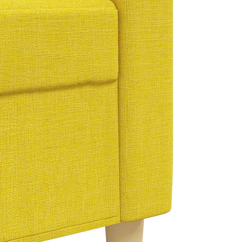 Casa si Gradina - Mobilier - Seturi de mobilier - Seturi living - Set de canapele cu perne rulou, 2 piese, galben deschis, textil - Infinity.ro
