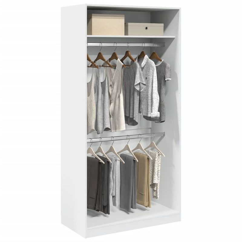 Casa si Gradina - Mobilier - Dulapuri si sifoniere - Sifoniere - Sifonier, alb, 100x50x200 cm, PAL, cantitate 1 raft - Infinity.ro