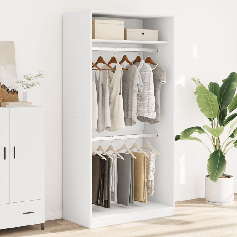 Casa si Gradina - Mobilier - Dulapuri si sifoniere - Sifoniere - Sifonier, alb, 100x50x200 cm, PAL, cantitate 1 raft - Infinity.ro