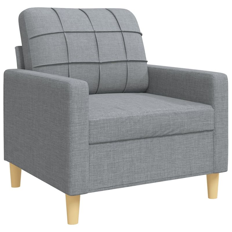 Casa si Gradina - Mobilier - Seturi de mobilier - Seturi living - Set de canapele, 3 piese, gri deschis, textil - Infinity.ro