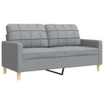 Casa si Gradina - Mobilier - Seturi de mobilier - Seturi living - Set de canapele, 3 piese, gri deschis, textil - Infinity.ro