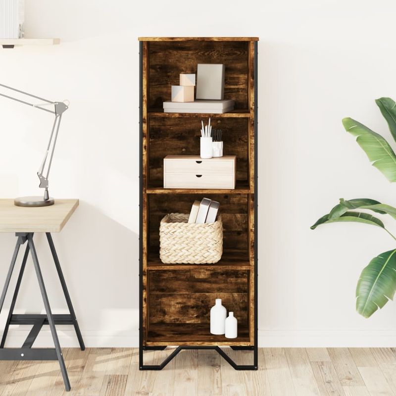 Casa si Gradina - Mobilier - Biblioteci si rafturi - Biblioteci - Biblioteca, stejar fumuriu, 50x31x137,5 cm, lemn prelucrat - Infinity.ro