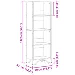 Casa si Gradina - Mobilier - Biblioteci si rafturi - Biblioteci - Biblioteca, stejar fumuriu, 50x31x137,5 cm, lemn prelucrat - Infinity.ro