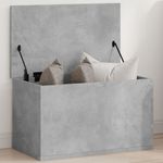 Casa si Gradina - Mobilier - Organizare si depozitare - Cutii depozitare - Cutie de depozitare, gri beton, 60x35x35 cm, lemn prelucrat - Infinity.ro