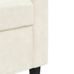 Casa si Gradina - Mobilier - Seturi de mobilier - Seturi living - Set de canapele cu perne/rulouri, 2 piese, crem, catifea - Infinity.ro