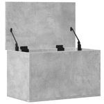 Casa si Gradina - Mobilier - Organizare si depozitare - Cutii depozitare - Cutie de depozitare, gri beton, 60x35x35 cm, lemn prelucrat - Infinity.ro