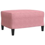 Casa si Gradina - Mobilier - Seturi de mobilier - Seturi living - Set de canapele cu perne, 3 piese, roz, catifea - Infinity.ro