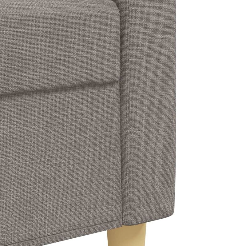 Casa si Gradina - Mobilier - Seturi de mobilier - Seturi living - Set de canapele cu perne, 2 piese, gri taupe, textil - Infinity.ro