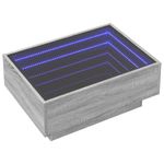 Casa si Gradina - Mobilier - Mese si birouri - Masute de cafea - Masuta de cafea cu LED sonoma gri 70x50x30 cm lemn prelucrat - Infinity.ro