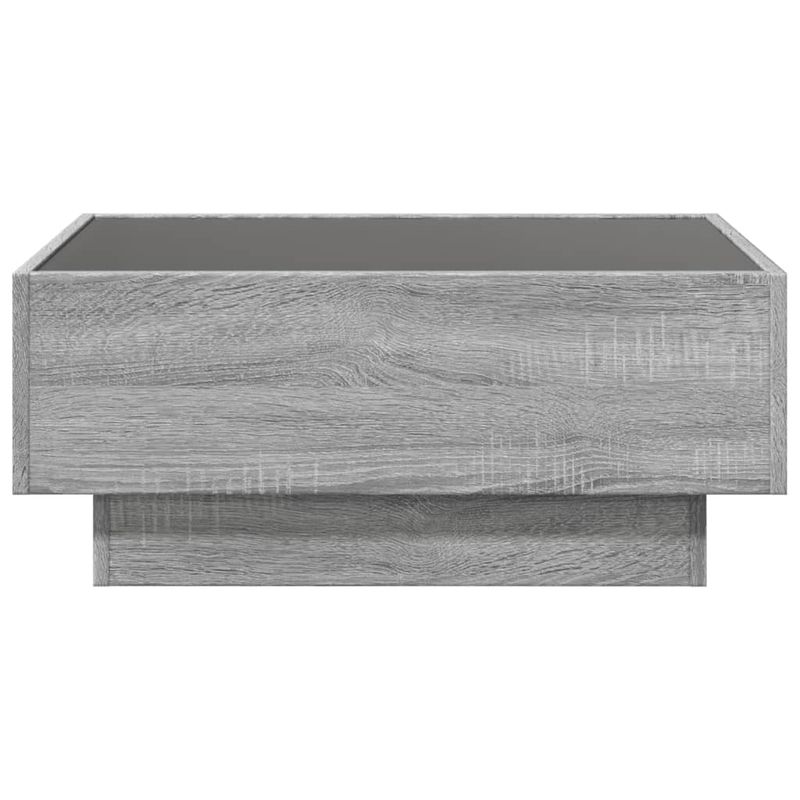 Casa si Gradina - Mobilier - Mese si birouri - Masute de cafea - Masuta de cafea cu LED sonoma gri 70x50x30 cm lemn prelucrat - Infinity.ro