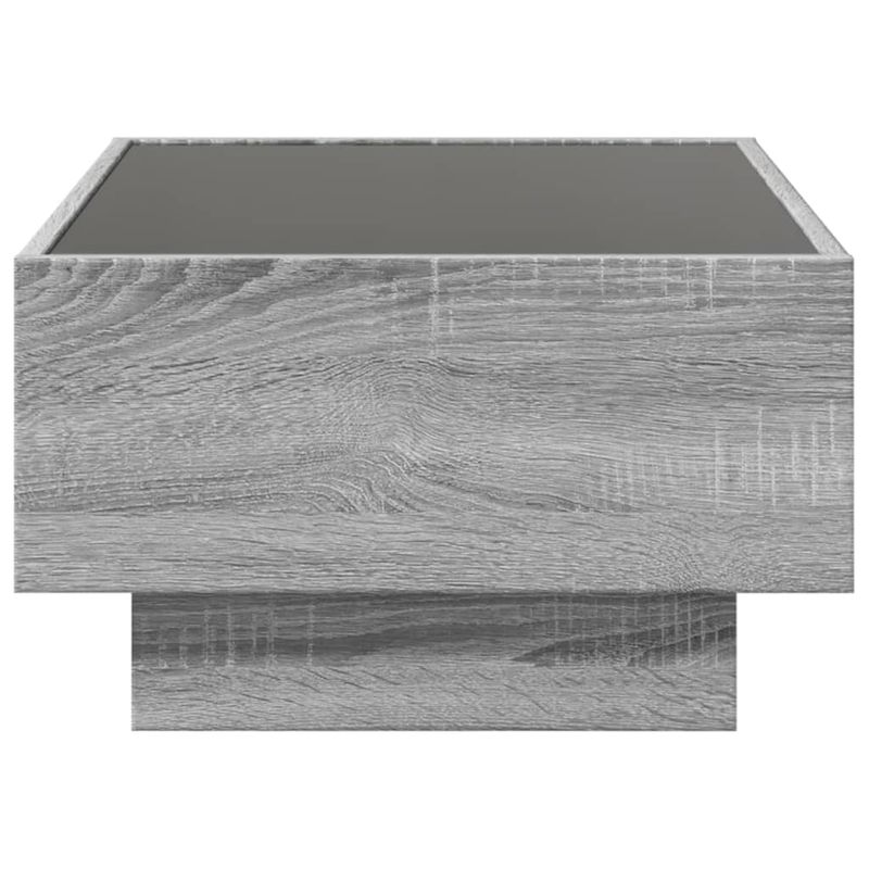 Casa si Gradina - Mobilier - Mese si birouri - Masute de cafea - Masuta de cafea cu LED sonoma gri 70x50x30 cm lemn prelucrat - Infinity.ro