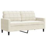 Casa si Gradina - Mobilier - Seturi de mobilier - Seturi living - Set de canapele cu perne/rulouri, 3 piese, crem, catifea - Infinity.ro