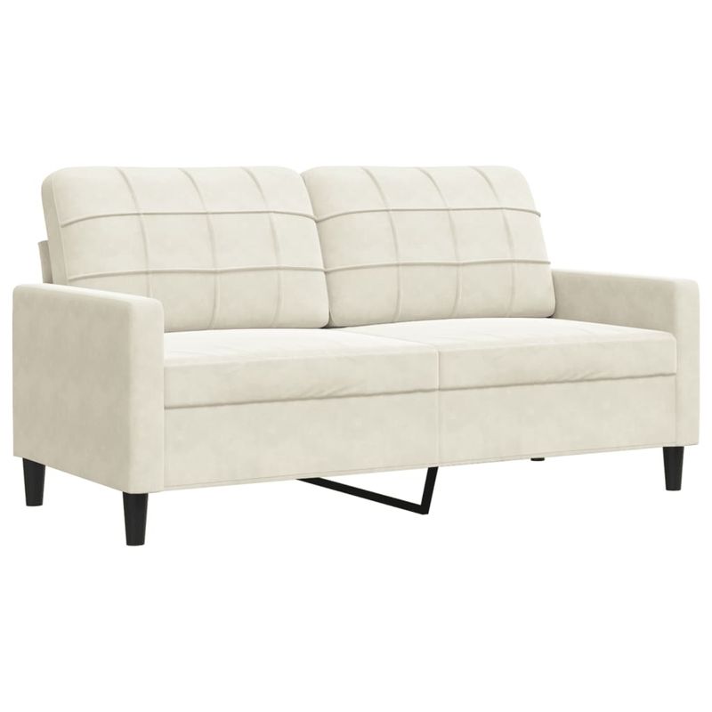 Casa si Gradina - Mobilier - Seturi de mobilier - Seturi living - Set de canapele cu perne/rulouri, 3 piese, crem, catifea - Infinity.ro