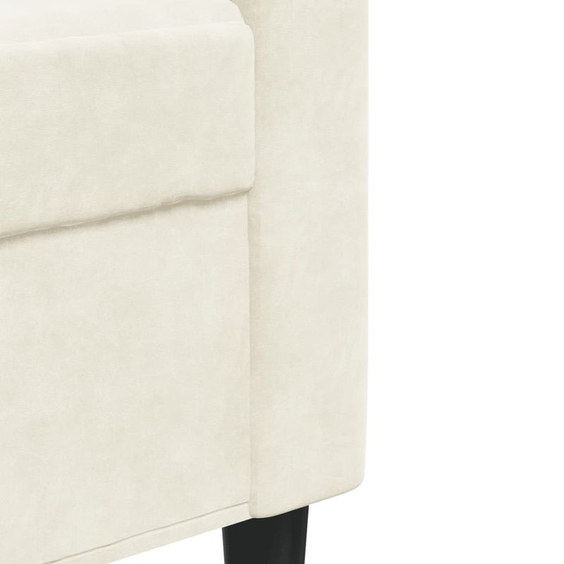Casa si Gradina - Mobilier - Seturi de mobilier - Seturi living - Set de canapele cu perne/rulouri, 3 piese, crem, catifea - Infinity.ro