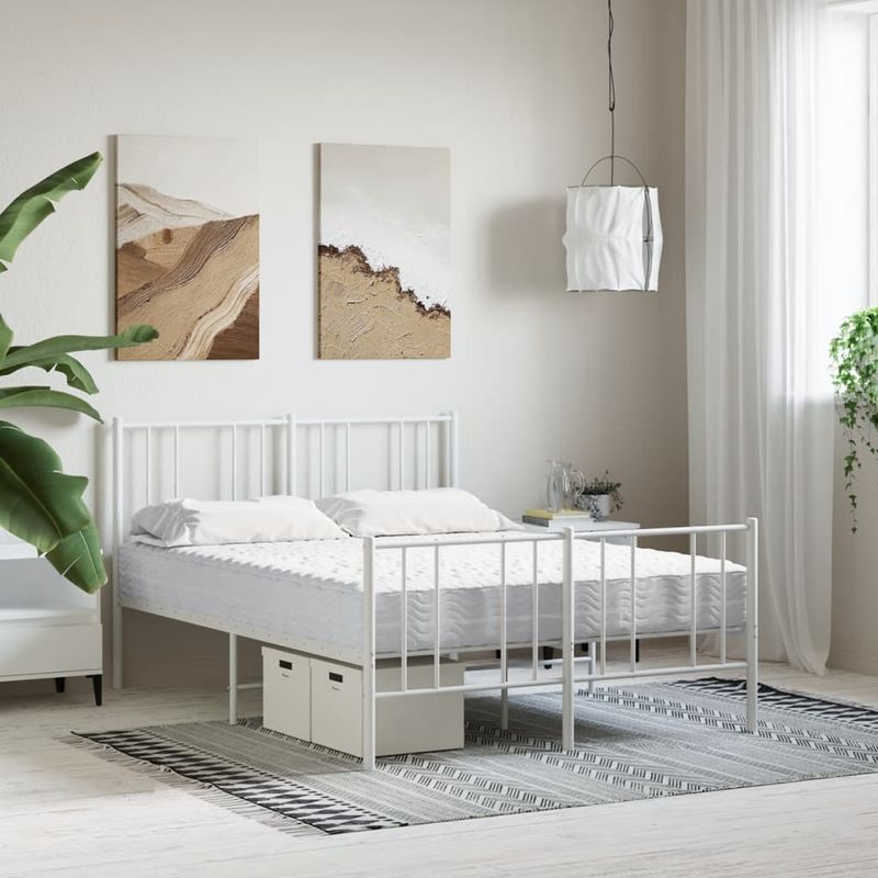 Casa si Gradina - Mobilier - Saltele si somiere - Saltele - Saltea din spuma, alb, 120x210 cm, duritate H2 H3 - Infinity.ro