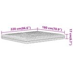 Casa si Gradina - Mobilier - Saltele si somiere - Saltele - Saltea din spuma, alb, 180x220 cm, duritate H2 H3 - Infinity.ro