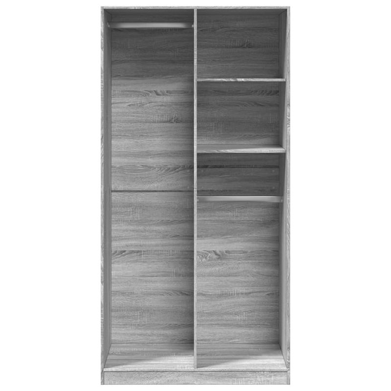 Casa si Gradina - Mobilier - Dulapuri si sifoniere - Sifoniere - Sifonier, gri sonoma, 100x50x200 cm, lemn prelucrat, cantitate 2 rafturi - Infinity.ro