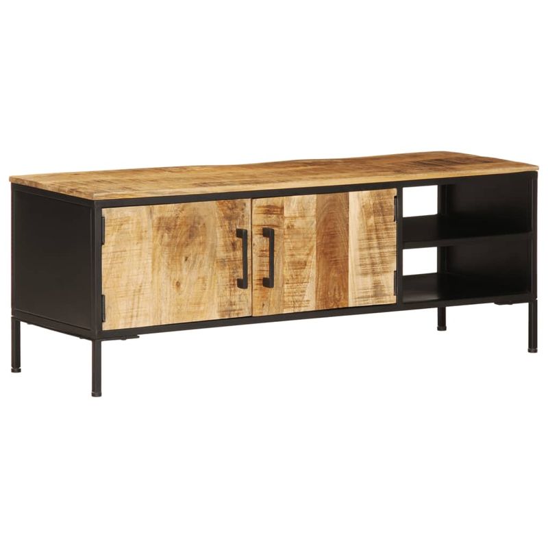 Casa si Gradina - Mobilier - Dulapuri si sifoniere - Dulapuri - Dulap TV, 110x35x40 cm, lemn masiv de mango brut - Infinity.ro
