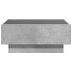Casa si Gradina - Mobilier - Mese si birouri - Masute de cafea - Masuta de cafea cu LED, gri beton, 70x50x30 cm, lemn prelucrat - Infinity.ro
