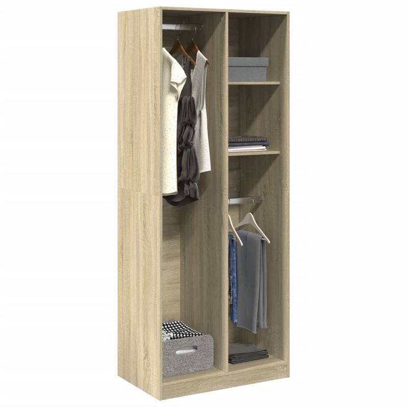 Casa si Gradina - Mobilier - Dulapuri si sifoniere - Sifoniere - Sifonier, stejar sonoma, 80x50x200 cm, lemn prelucrat, cantitate 2 rafturi - Infinity.ro
