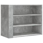 Casa si Gradina - Mobilier - Biblioteci si rafturi - Rafturi - Dulap de perete, gri beton, 75x35x60 cm, lemn prelucrat - Infinity.ro