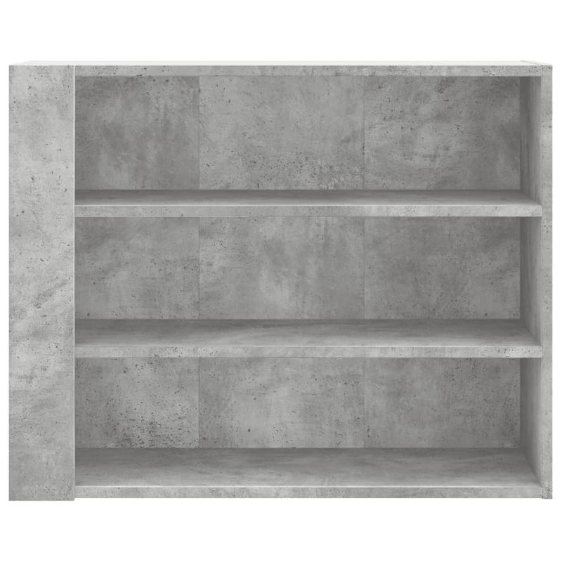 Casa si Gradina - Mobilier - Biblioteci si rafturi - Rafturi - Dulap de perete, gri beton, 75x35x60 cm, lemn prelucrat - Infinity.ro