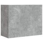 Casa si Gradina - Mobilier - Biblioteci si rafturi - Rafturi - Dulap de perete, gri beton, 75x35x60 cm, lemn prelucrat - Infinity.ro