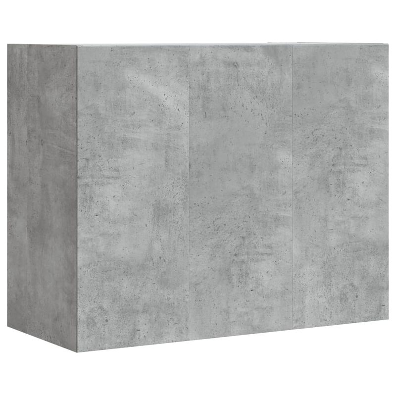 Casa si Gradina - Mobilier - Biblioteci si rafturi - Rafturi - Dulap de perete, gri beton, 75x35x60 cm, lemn prelucrat - Infinity.ro
