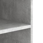 Casa si Gradina - Mobilier - Biblioteci si rafturi - Rafturi - Dulap de perete, gri beton, 75x35x60 cm, lemn prelucrat - Infinity.ro