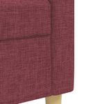 Casa si Gradina - Mobilier - Seturi de mobilier - Seturi living - Set canapea cu perne, 3 piese, rosu vin, material textil - Infinity.ro