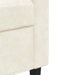 Casa si Gradina - Mobilier - Seturi de mobilier - Seturi living - Set de canapele cu perne/rulouri, 4 piese, crem, catifea - Infinity.ro