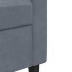 Casa si Gradina - Mobilier - Seturi de mobilier - Seturi living - Set de canapele cu perne/rulouri, 2 piese, gri inchis, catifea - Infinity.ro