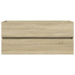 Casa si Gradina - Mobilier - Seturi de mobilier - Seturi baie - Set mobilier de baie, 2 piese, ceramica si lemn prelucrat - Infinity.ro
