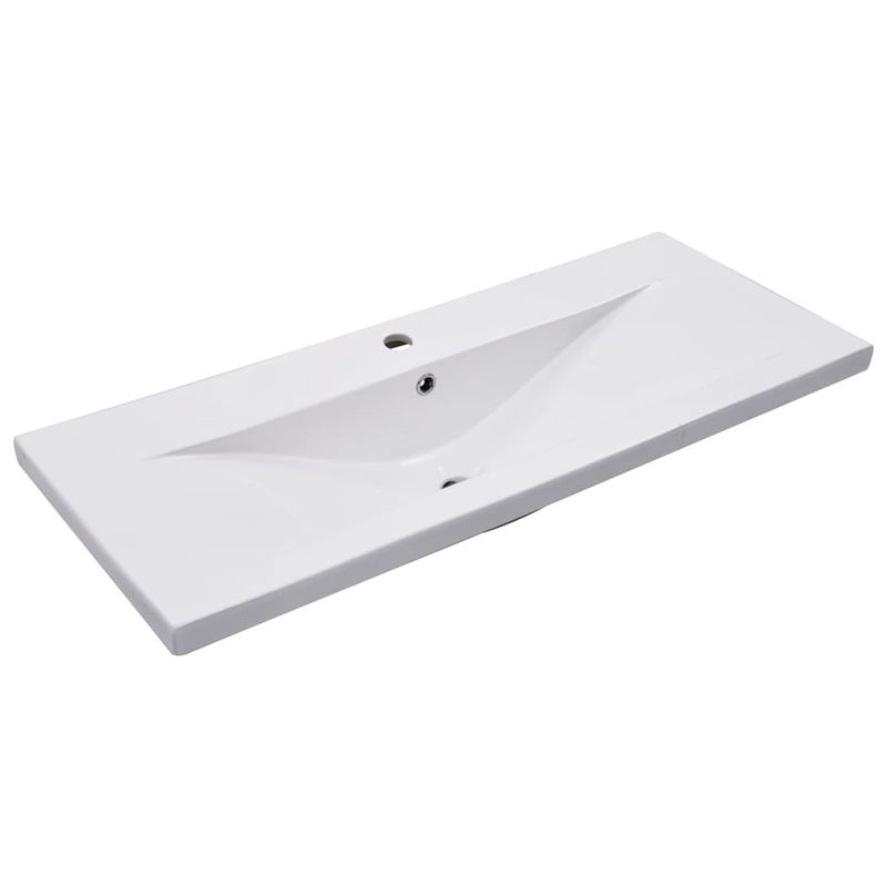 Casa si Gradina - Mobilier - Seturi de mobilier - Seturi baie - Set mobilier de baie, 2 piese, ceramica si lemn prelucrat - Infinity.ro
