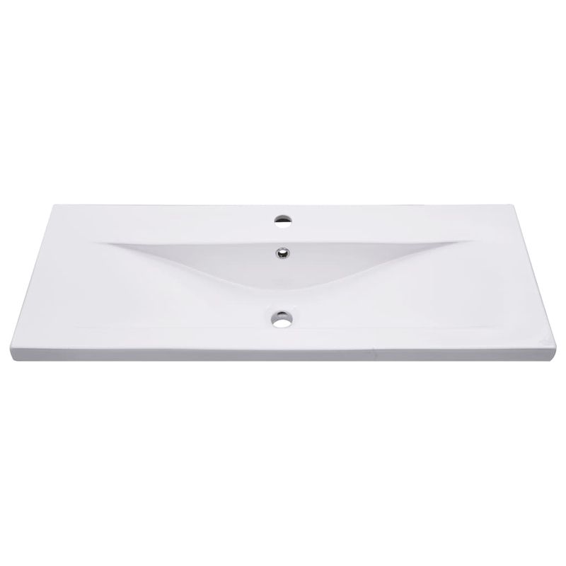 Casa si Gradina - Mobilier - Seturi de mobilier - Seturi baie - Set mobilier de baie, 2 piese, ceramica si lemn prelucrat - Infinity.ro