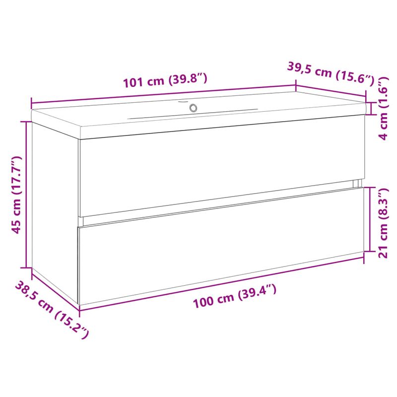 Casa si Gradina - Mobilier - Seturi de mobilier - Seturi baie - Set mobilier de baie, 2 piese, ceramica si lemn prelucrat - Infinity.ro