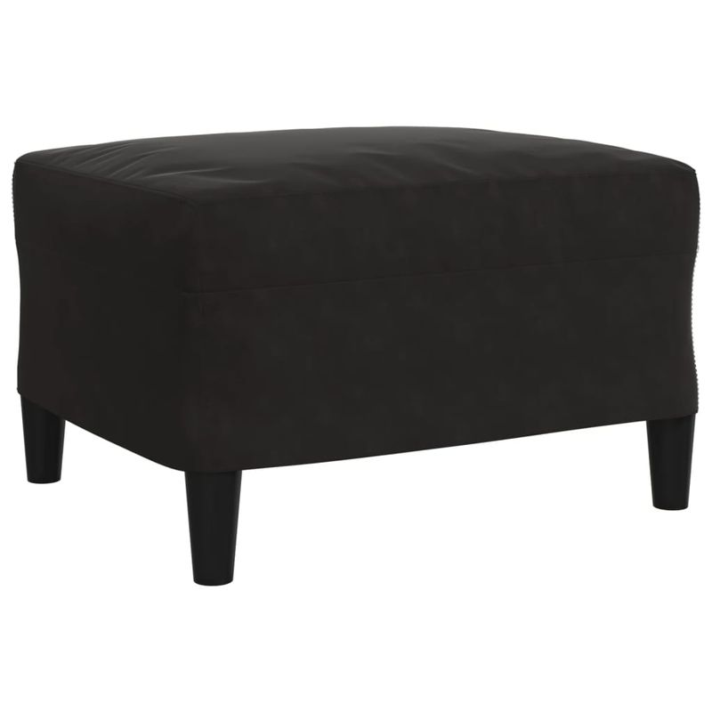 Casa si Gradina - Mobilier - Seturi de mobilier - Seturi living - Set de canapele cu perne, 3 piese, negru, catifea - Infinity.ro