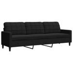 Casa si Gradina - Mobilier - Seturi de mobilier - Seturi living - Set de canapele cu perne, 4 piese, negru, catifea - Infinity.ro