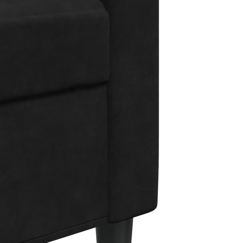 Casa si Gradina - Mobilier - Seturi de mobilier - Seturi living - Set de canapele cu perne, 4 piese, negru, catifea - Infinity.ro