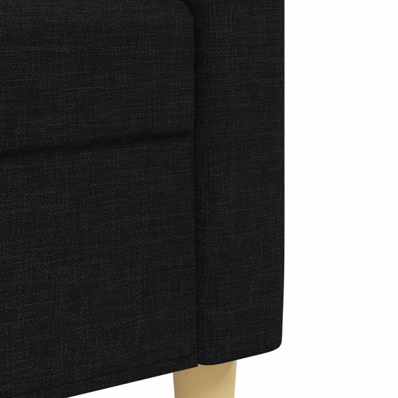 Casa si Gradina - Mobilier - Seturi de mobilier - Seturi living - Set de canapele, 2 piese, negru, material textil - Infinity.ro