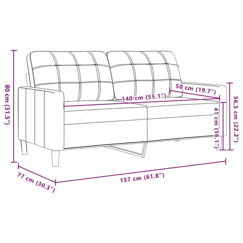 Casa si Gradina - Mobilier - Seturi de mobilier - Seturi living - Set de canapele, 2 piese, negru, material textil - Infinity.ro