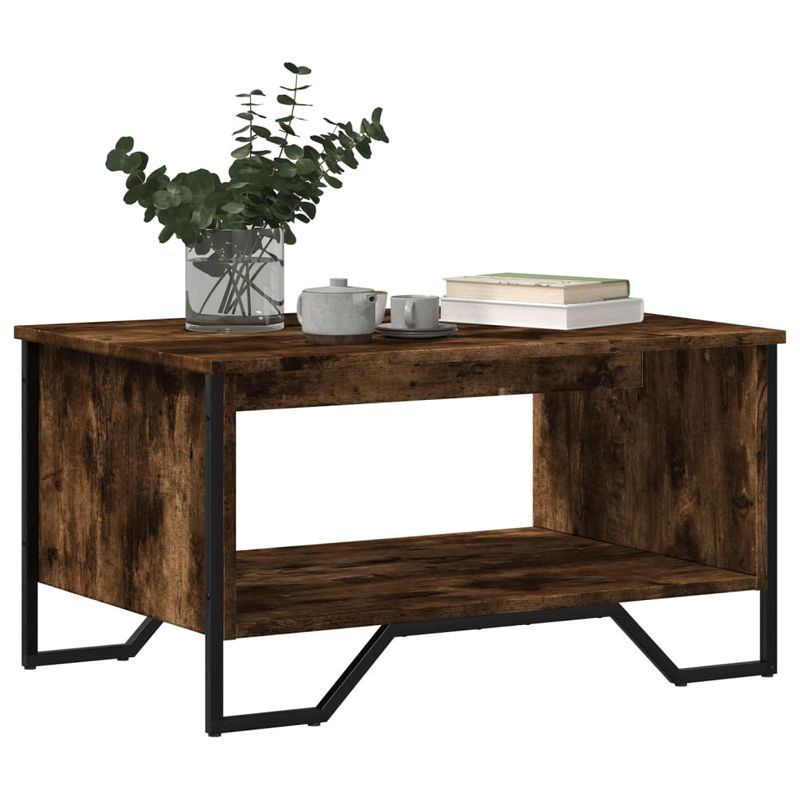 Casa si Gradina - Mobilier - Mese si birouri - Masute de cafea - Masuta de cafea, stejar fumuriu, 75x51x40 cm, lemn prelucrat - Infinity.ro