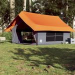 Sport si Outdoor - Camping - Corturi camping - Cort de camping pentru 5 persoane, gri/portocaliu, impermeabil - Infinity.ro