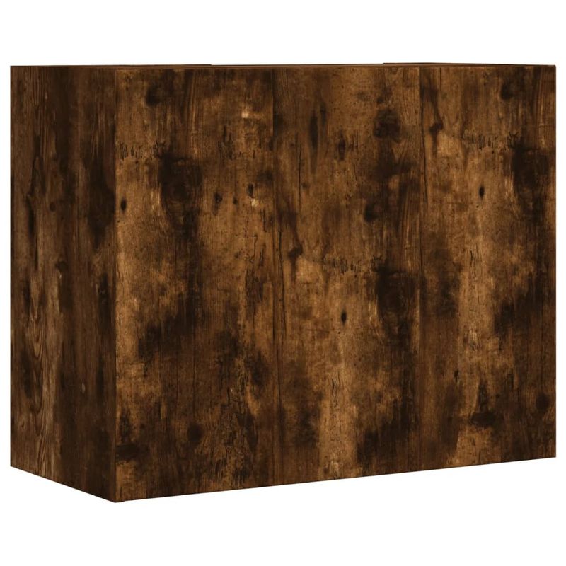 Casa si Gradina - Mobilier - Biblioteci si rafturi - Rafturi - Dulap de perete, stejar fumuriu, 75x35x60 cm, lemn prelucrat - Infinity.ro