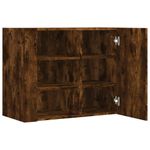 Casa si Gradina - Mobilier - Biblioteci si rafturi - Rafturi - Dulap de perete, stejar fumuriu, 75x35x60 cm, lemn prelucrat - Infinity.ro