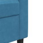 Casa si Gradina - Mobilier - Seturi de mobilier - Seturi living - Set de canapele cu perne/rulouri, 3 piese, albastru, catifea - Infinity.ro